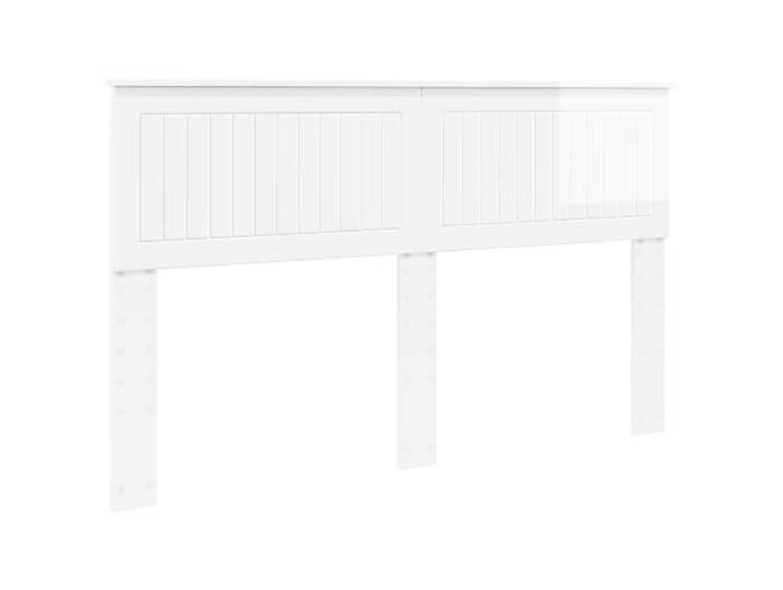 Makastle Kopfteil Weiß Holzwerkstoff 153 x 90 cm Glänzend Weiß