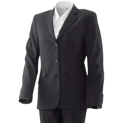 Exner 700 - Damenblazer lang : anthrazit 53% Polyester 43% Schurwolle 4% Elasthan 36