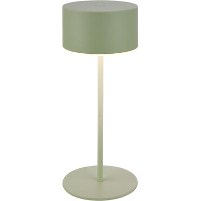 BRILONER LEUCHTEN LED Tischleuchte "KIRA", grün, 1, 1 Stk., Leuchten, 8x19 cm, Akku tauschbar, Indoor/Outdoor, Wohnzimmer, Flur, Balkon, LED Tischleuchte