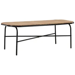 Gartentisch Holmbeck ca. 200x90x75cm Schwarz/Akazie