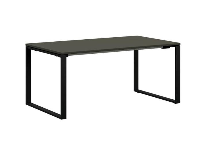 Cantus Jugendschreibtisch, Graphit, Anthrazit, Metall, Kufe, 80x72x160 cm, Made in Germany, Arbeitszimmer, Schreibtische, Jugendschreibtisch & Kinderschreibtisch