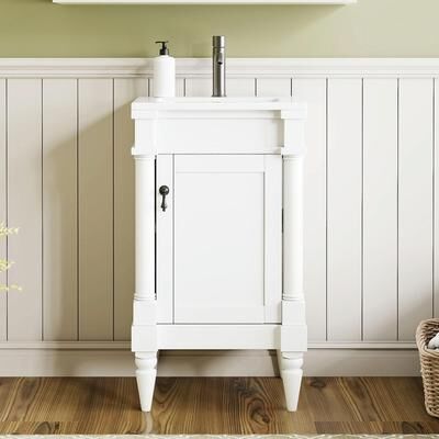 CARMORICO 18-Inch Modern Bathroom Vanity with Sink