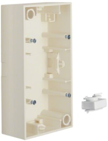 Berker Boîtier saillie 2x blanc/verre 10428982 (10428982)