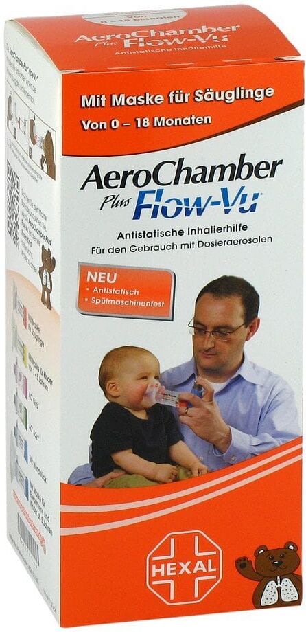 Aerochamber Hexal mit Maske für Säuglinge