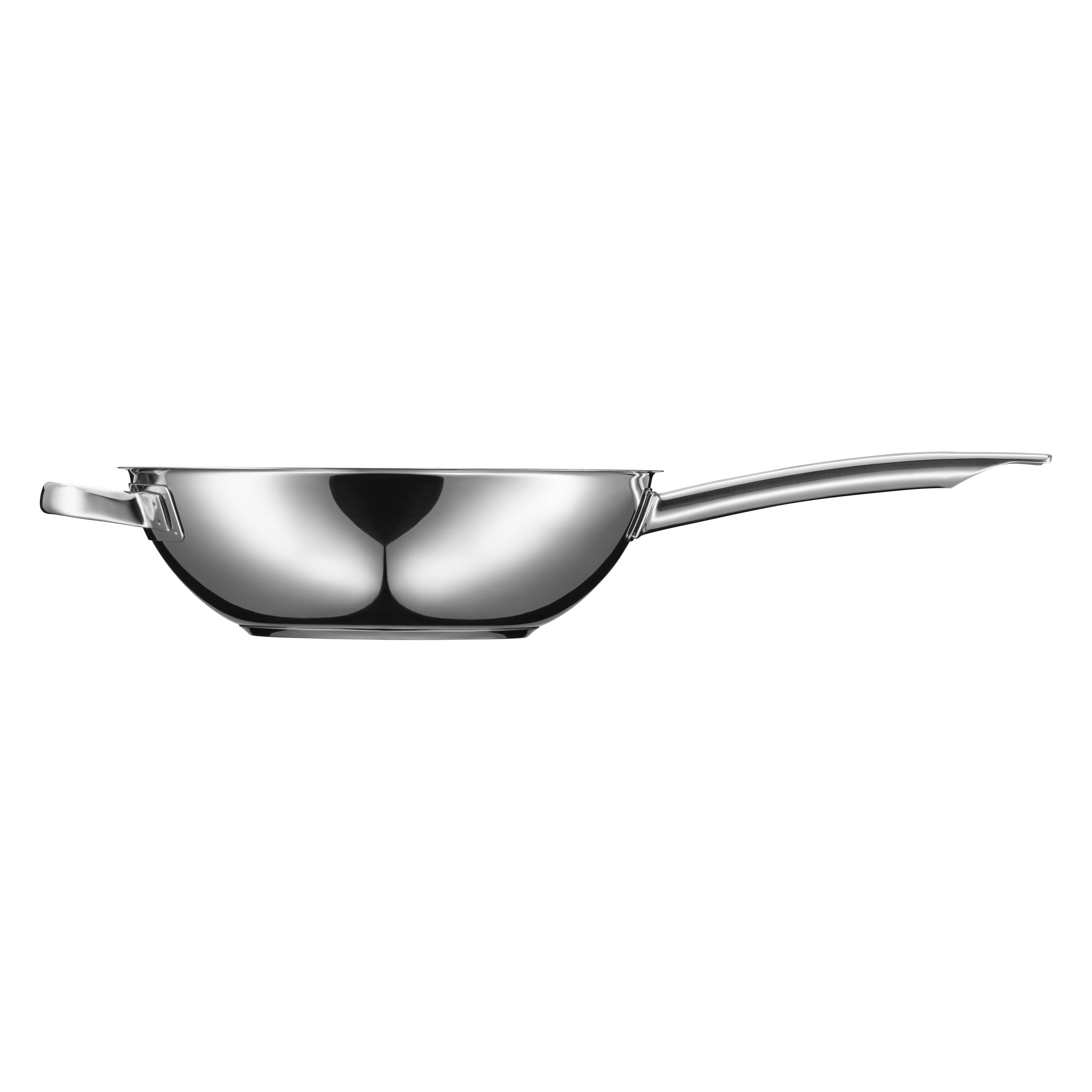 WMF Durado Wokpfanne 28cm (748486021), Edelstahl, Keramikbeschichtung (Wok Pfanne, Edelstahl, 28 x 9.60 cm) (07.4848.6021)