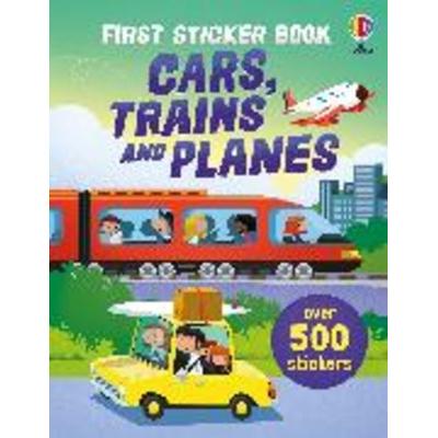 First Sticker Book Cars, Trains and Planes, von Sam Taplin,Simon Tudhope,Sam Smith, Usborne, 978-1-80646-046-5