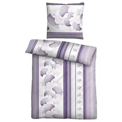 biberna® Bettwäsche Gingko Mako-Satin Einzelbett, 2tlg.