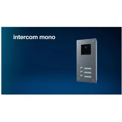 Hager, Zubehör Gebäudesicherheit, Frontplatte intercom mono 6 Tasten+Namen