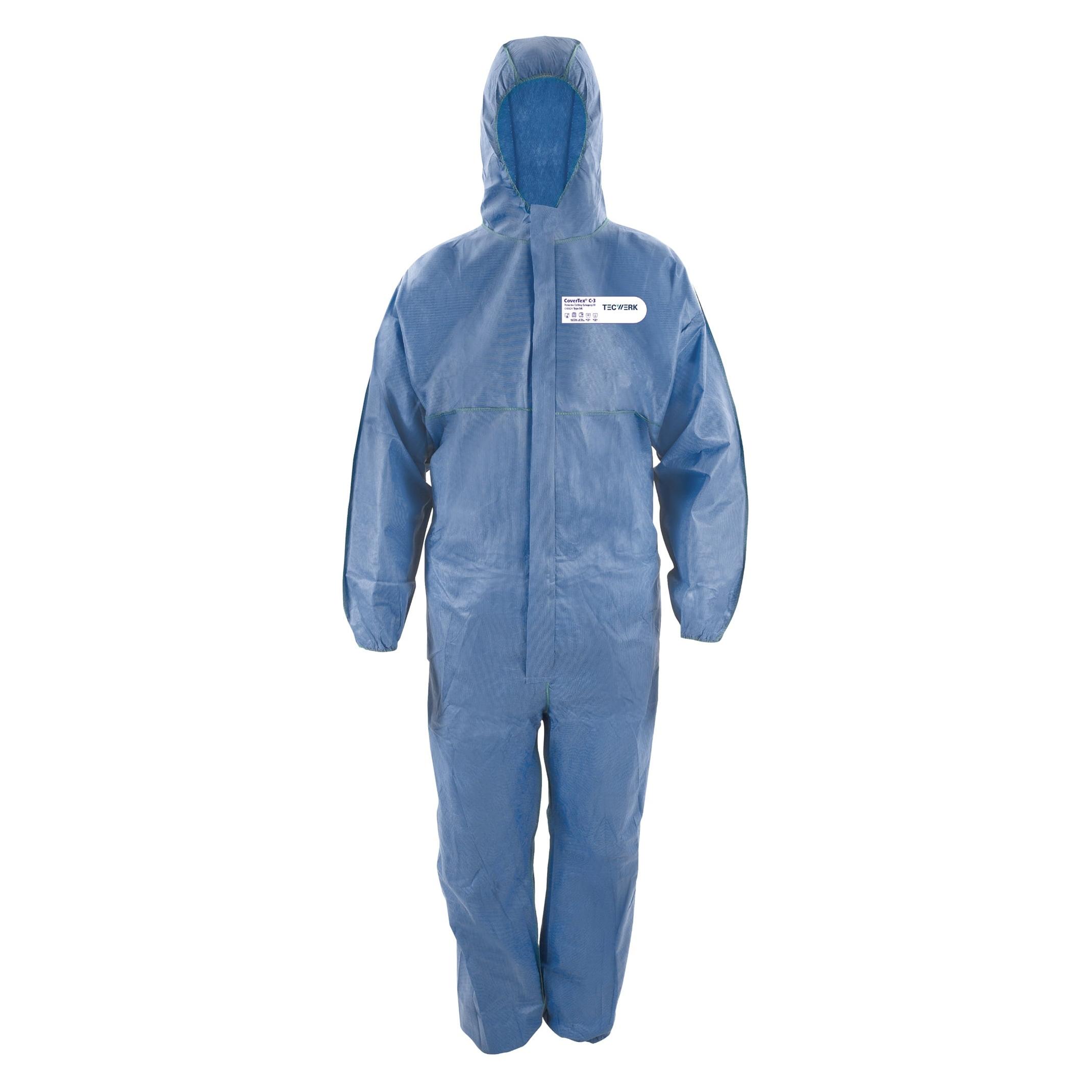 Tecwerk Schutzoverall CoverTex Grösse XL blau PSA-Kategorie III (XL, 1x) (2000379991)