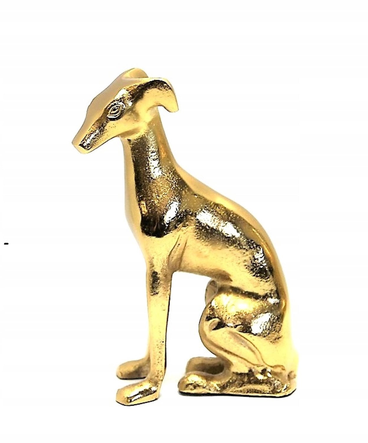 Gouden Metalen Windhond Figuur - Moderne Interieurdecoratie voor op tafel