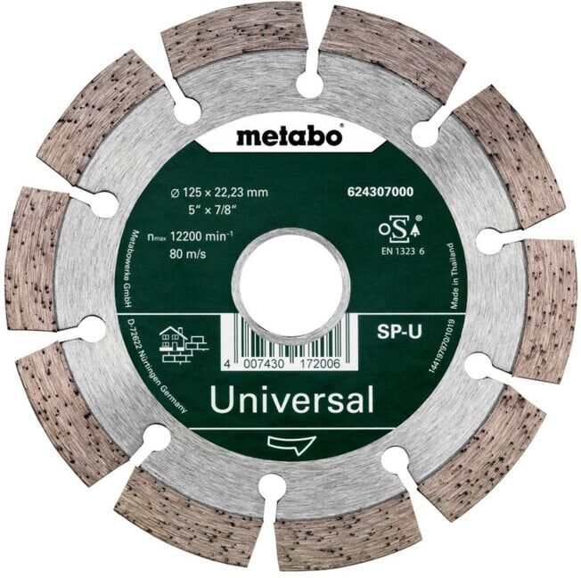 Metabo disque de coupe diamanté 125x22,23mm, SP-U, Universal SP (624307000)