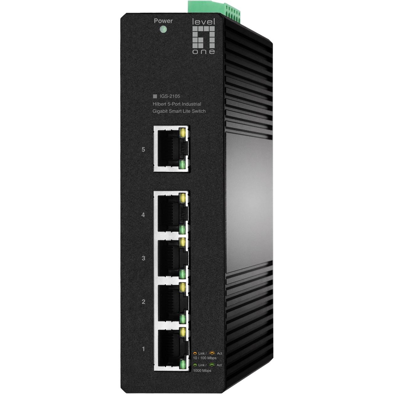 LevelOne Switch 5x GE IGS-2105 1000 BASE-T RJ45 schwarz