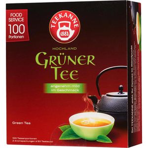 Teekanne Tee Hochland Grüner Tee, Grüner Tee, 150 g, 100 Beutel