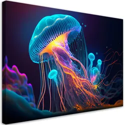 WANDBILD lebendige farben unter wasser