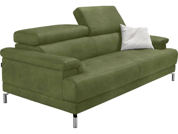 Egoitaliano 2,5-Sitzer Soul, Design und Sitzkomfort auf hohem Niveau, tolle Details, inkl. Kopfteilverstellung für noch mehr Komfort, Designfuß