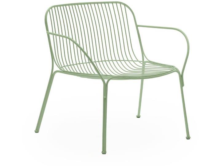 Armlehnstuhl, Verzinkter Stahl, Grün, 73×65×68 cm, Ergonomisch, Modern, Kartell
