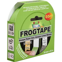 Frog Tape, Klebeband, Multi-Surface Feinkrepp-Malerband mit PaintBlock Technologie 24mm x 55m (24 mm)
