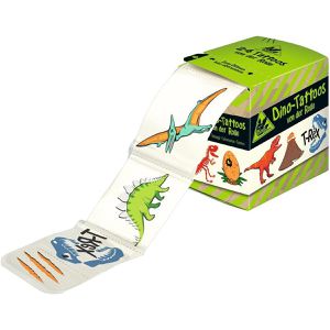 Moses Temporäre-Tattoos 40241, farbig, Dinos, 1 Rolle, 24 Tattoos