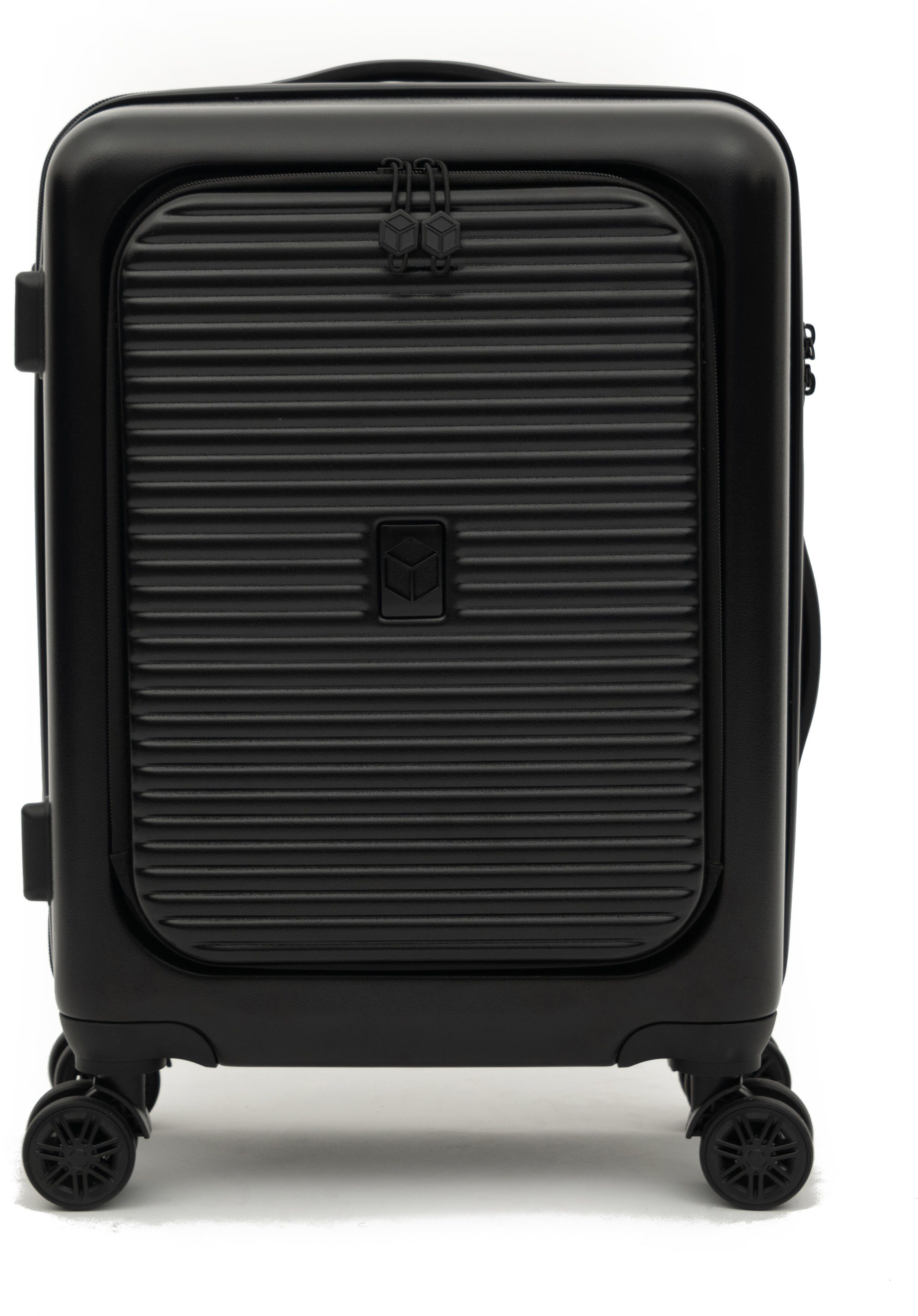 Qubed Edge 55cm 4-Wheel Laptop Cabin Case - Black