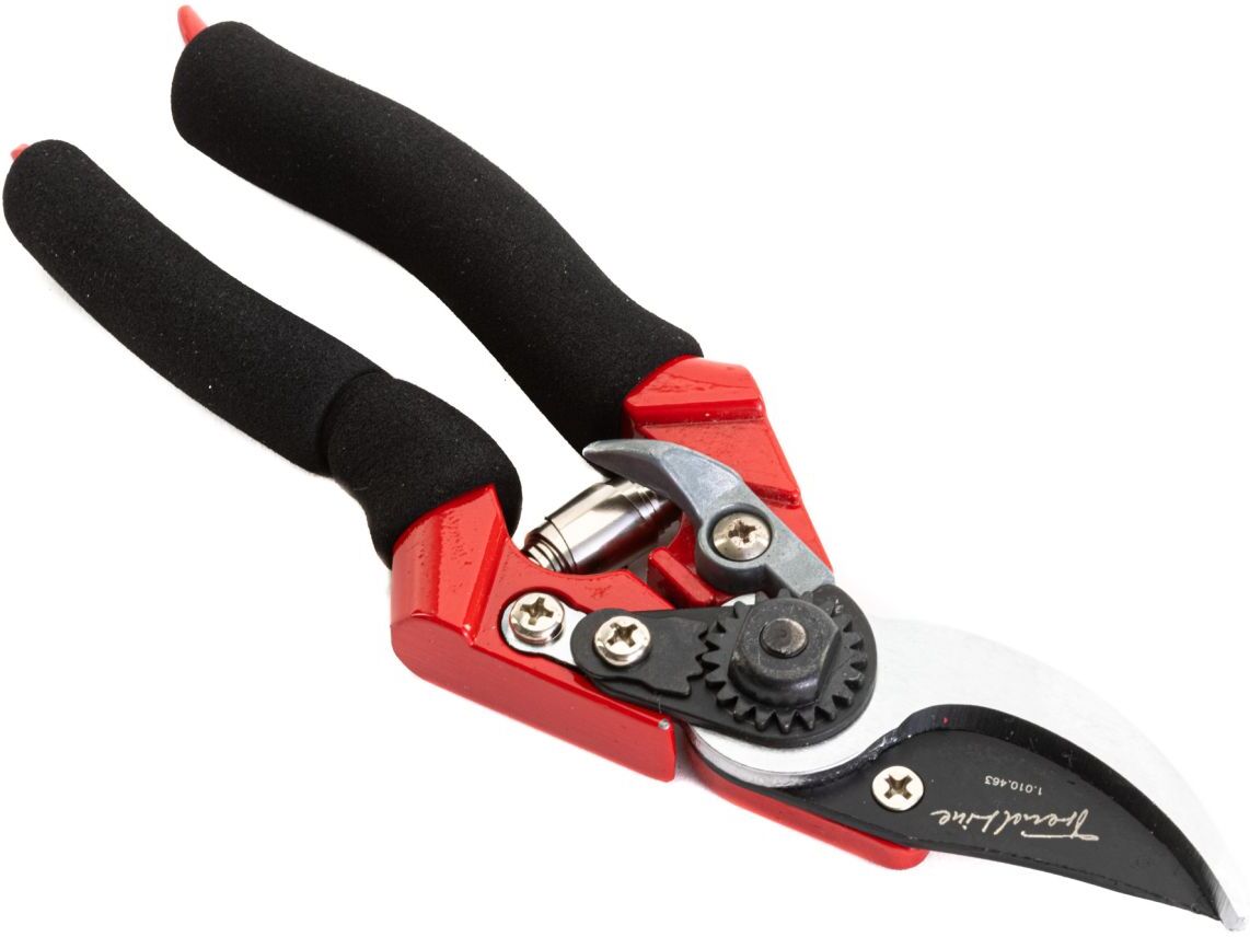 TrendLine Profi-Bypass Gartenschere 21 cm schwarz-rot