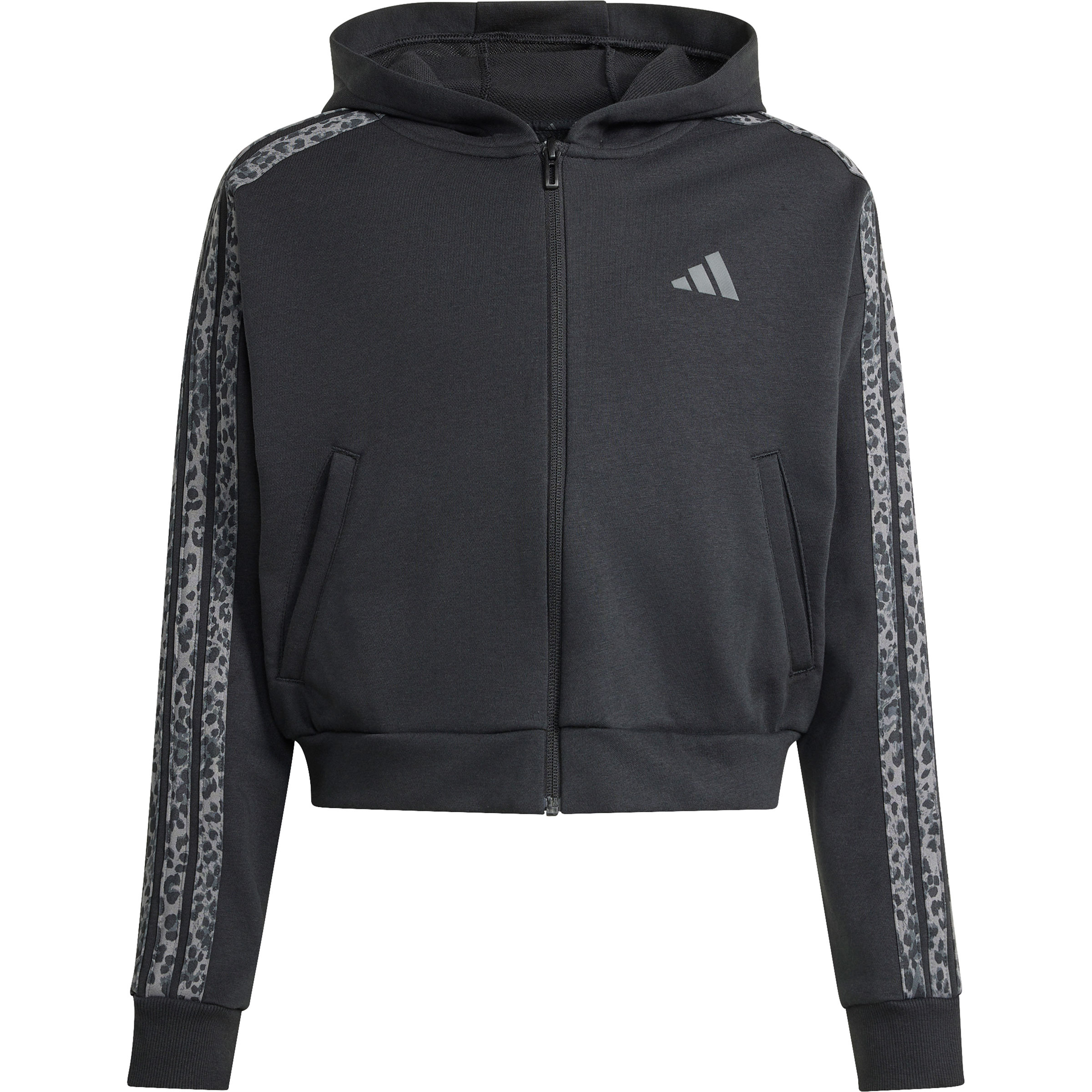 adidas Seasonals Animal Kinder Freizeitjacke, Parkas schwarz Größe 128 Lifestyle Schnell trocknend