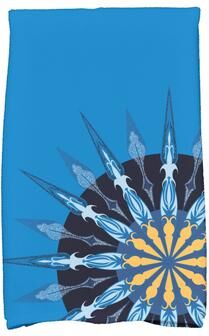 E by Design 18 x 30-inch Sailor's Delight Geometric Print Hand Towel