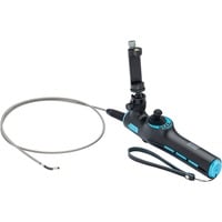 HD Videoendoskop Satz mit 360° Schwenksonde Ø 3,9mm, 4-teilig, Inspektionskamera schwarz/blau, Foto- / und Videoaufnahme via App