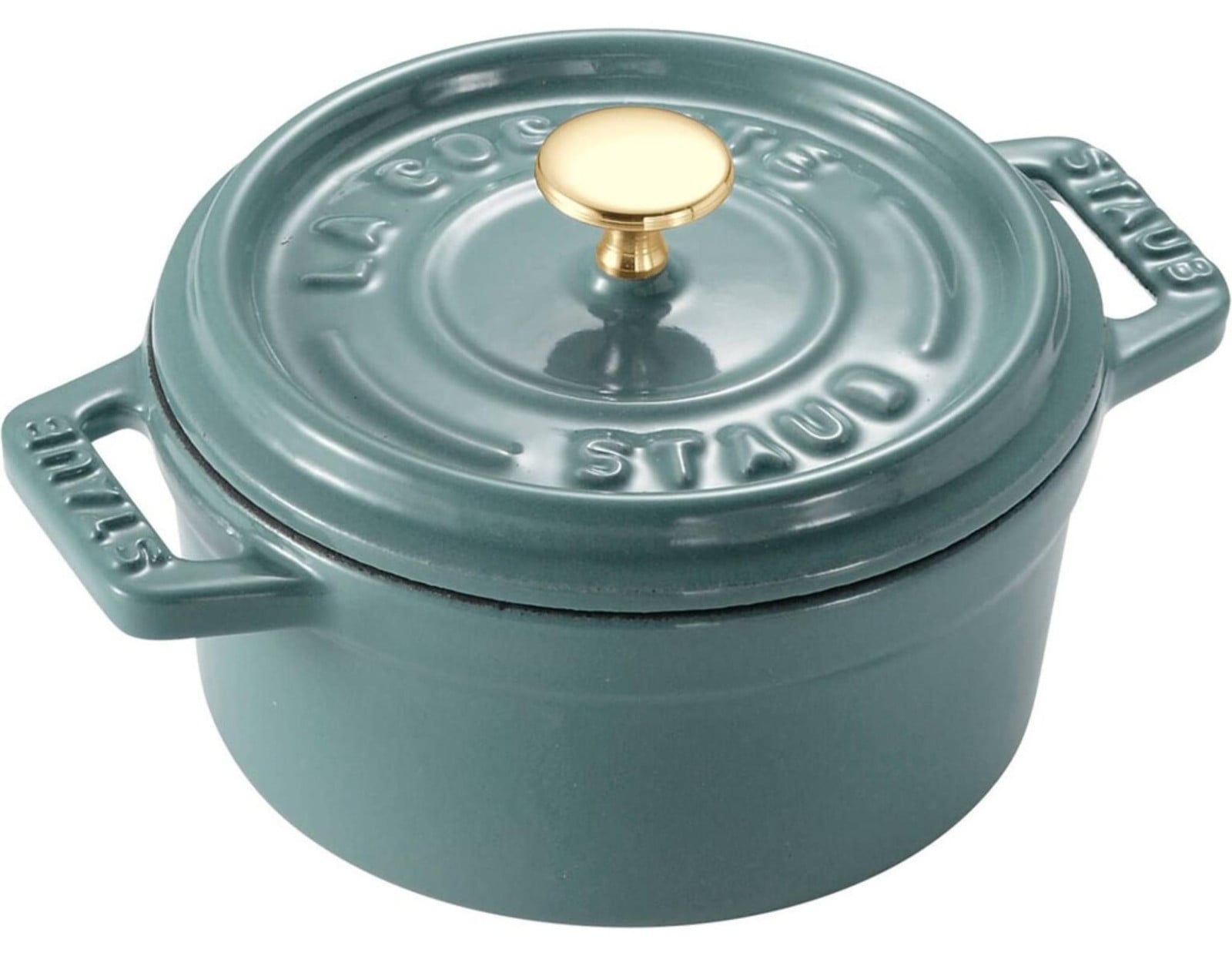 Staub Mini Cocotte gietijzeren pan Eucalyptus 250 ml