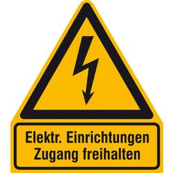 SAFETYMARKING Warn-Kombischild Achtung Folie selbstklebend (B x H) 210 mm x 238 mm ISO 7010 1 St. 21.1437