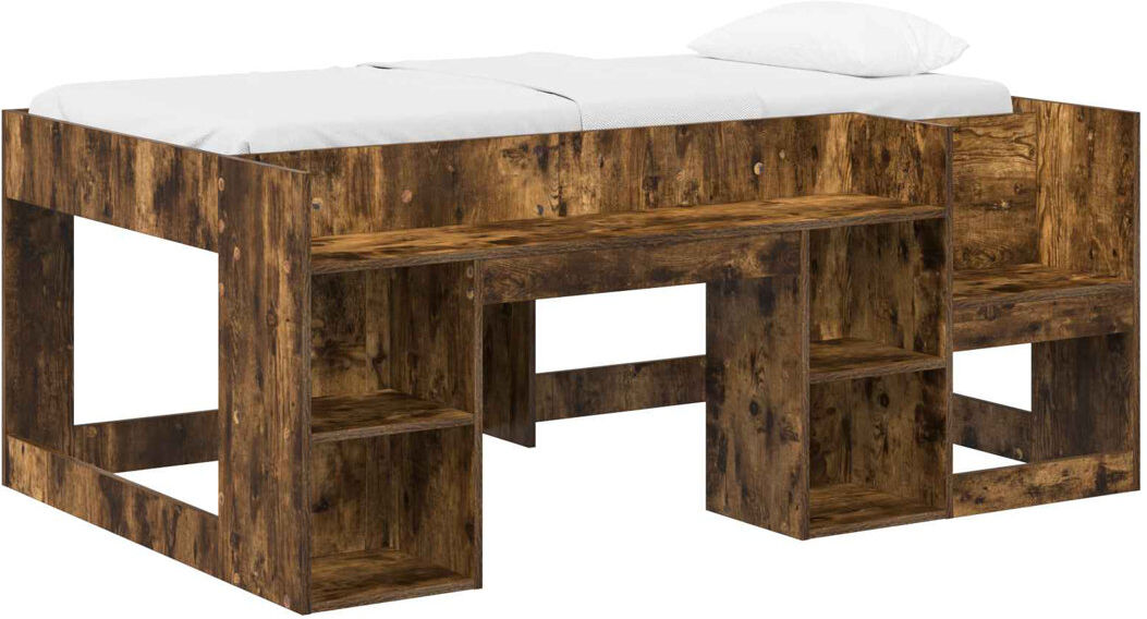 Harriet Bee High Sleepers Smoked Oak European Toddler (80 x 160cm)