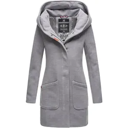 MARIKOO Damen Hochwertiger Wintermantel Mantel Trenchcoat Mit Kapuze Maikoo