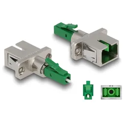 DeLOCK LWL Hybrid Kupplung LC Simplex Stecker zu SC Simplex Buchse grün