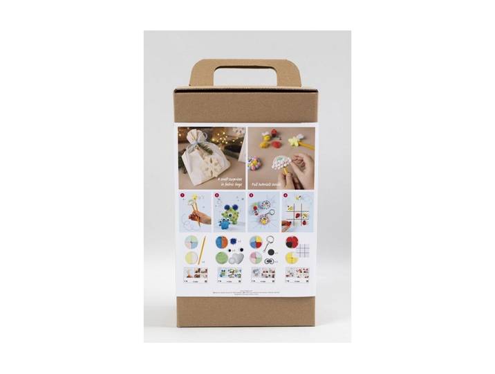 Adventskalender CREATIV COMPANY, braun (bunt), Adventskalender, Adventskalender