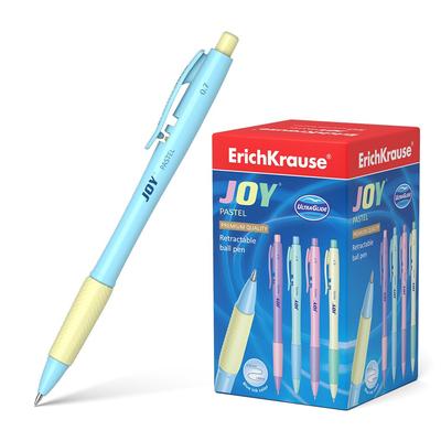 Druckkugelschreiber 0,35mm 50er Set Blau - mit Gummigriff - Kugelschreiber Kulis Kulischreiber Stifte Schreibstifte Schule & Bürobedarf - Joy Pastell