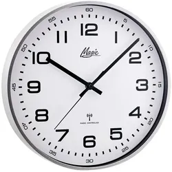 Paragon (Atlanta) Funkwanduhr 4516 Ø 30 cm Kunststoff Silber