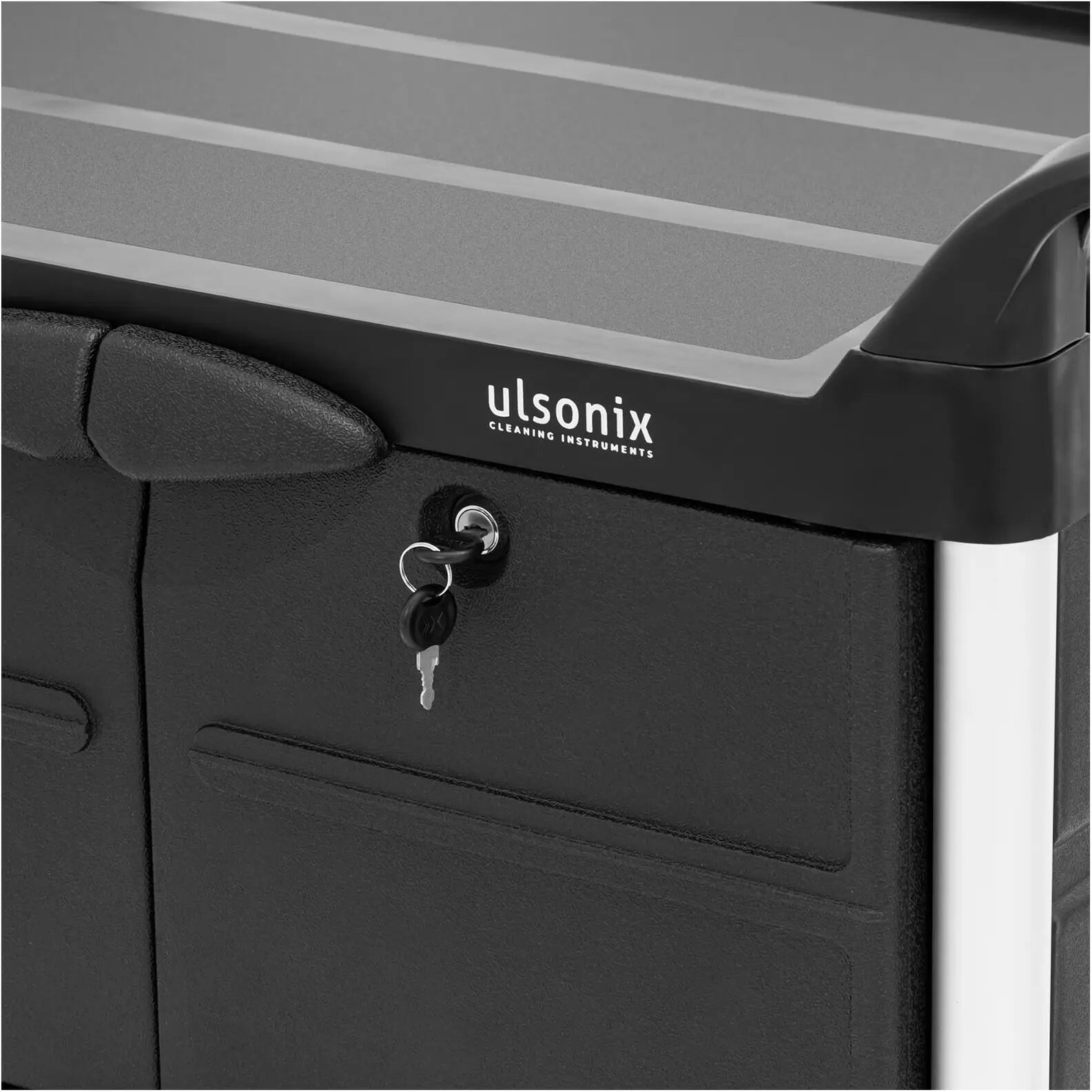 ulsonix Reinigungswagen - abschließbar - 150 kg - 3 Ablagen ULX-OFPP