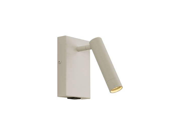 Applique murale moderne beige réglable avec USB-C - Croft