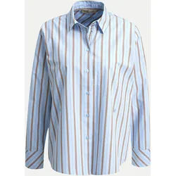 Gestreifte Bluse 1601-LIGHT BLUE PRINT L