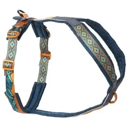 Non-Stop Dogwear Non-Stop - Line Harness 5.0 - Blue Green/Oak - 7 (7, Hund, Allgemein, Hundesport, Spazieren), Halsband + Leine