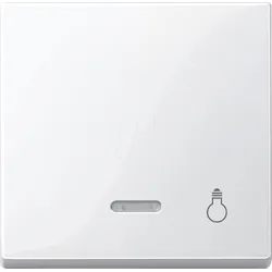 ME SM 435919 - System M, Wippe, Aufdruck Licht, mit Fenster, polarweiß glänzend