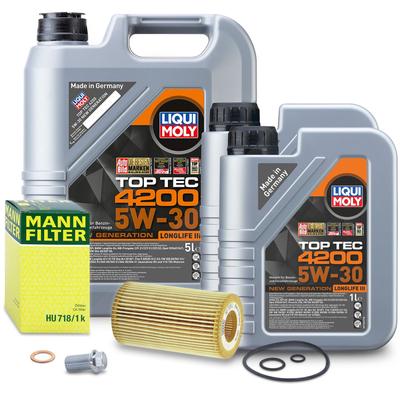 Mann-filter Ölfilter + 7l 5W-30 Motoröl [Hersteller-Nr. 40511315] für Jeep, Mercedes-Benz