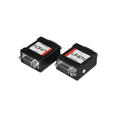 Lindy VGA & Audio Inline Adapter, Zwart