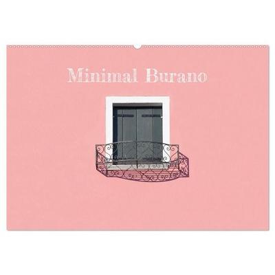 Minimal Burano (Wandkalender 2027 DIN A2 quer), CALVENDO Monatskalender