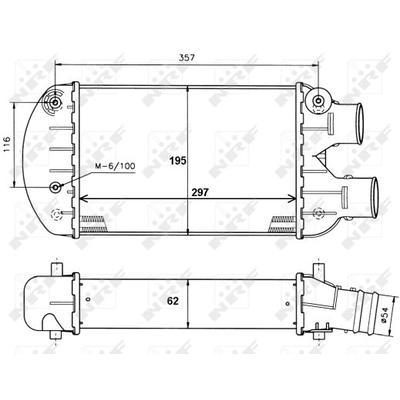 NRF Ladeluftkühler 30122a für Fiat