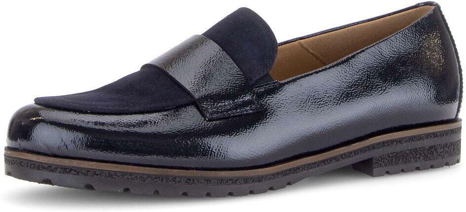 Slipper GABOR "Slipper", Damen, Gr. 37,5, blau, Schuhe Slipper
