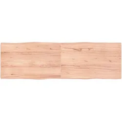 vidaXL Tischplatte 160x50x(2-4) cm Massivholz Behandelt Baumkante