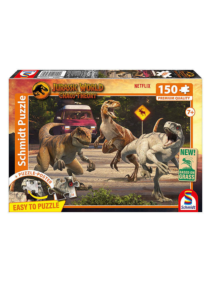 Schmidt Spiele 150tlg. Puzzle "Jurassic World, Angriff der Velociraptoren" - ab 7 Jahren - onesize