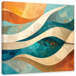LEINWANDBILD 3D und geometrisch 30x30cm