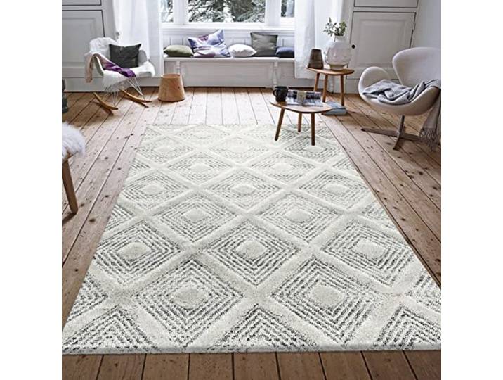 PISA - Melia - Tapis Berbère à Relief - Crème 200 x 290 cm