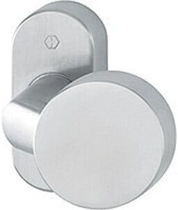 HOPPE Bouton PT sur rosace E58G/55, inox mat ov. (3165476)